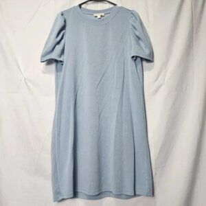 Cynthia Rowley medium baby blue puffy shoulder dress